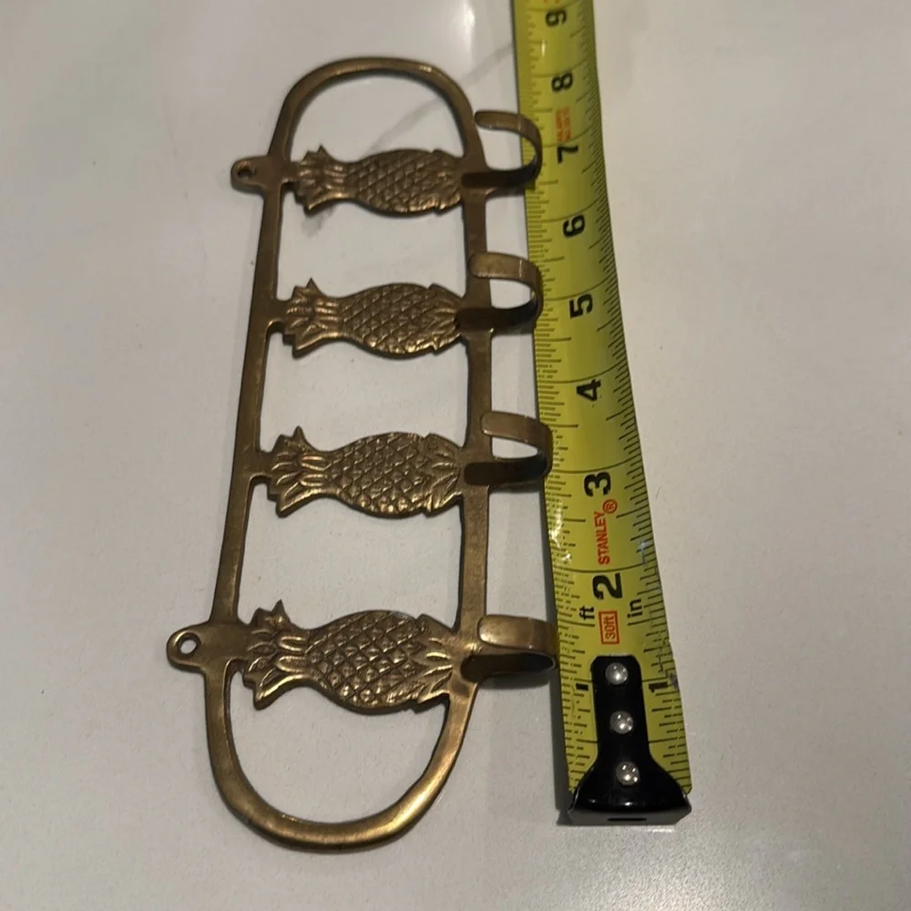 Brass Pineapple wall Key Holder